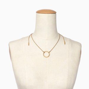 Madewell Gold Adjustable Ring Chocker Necklace